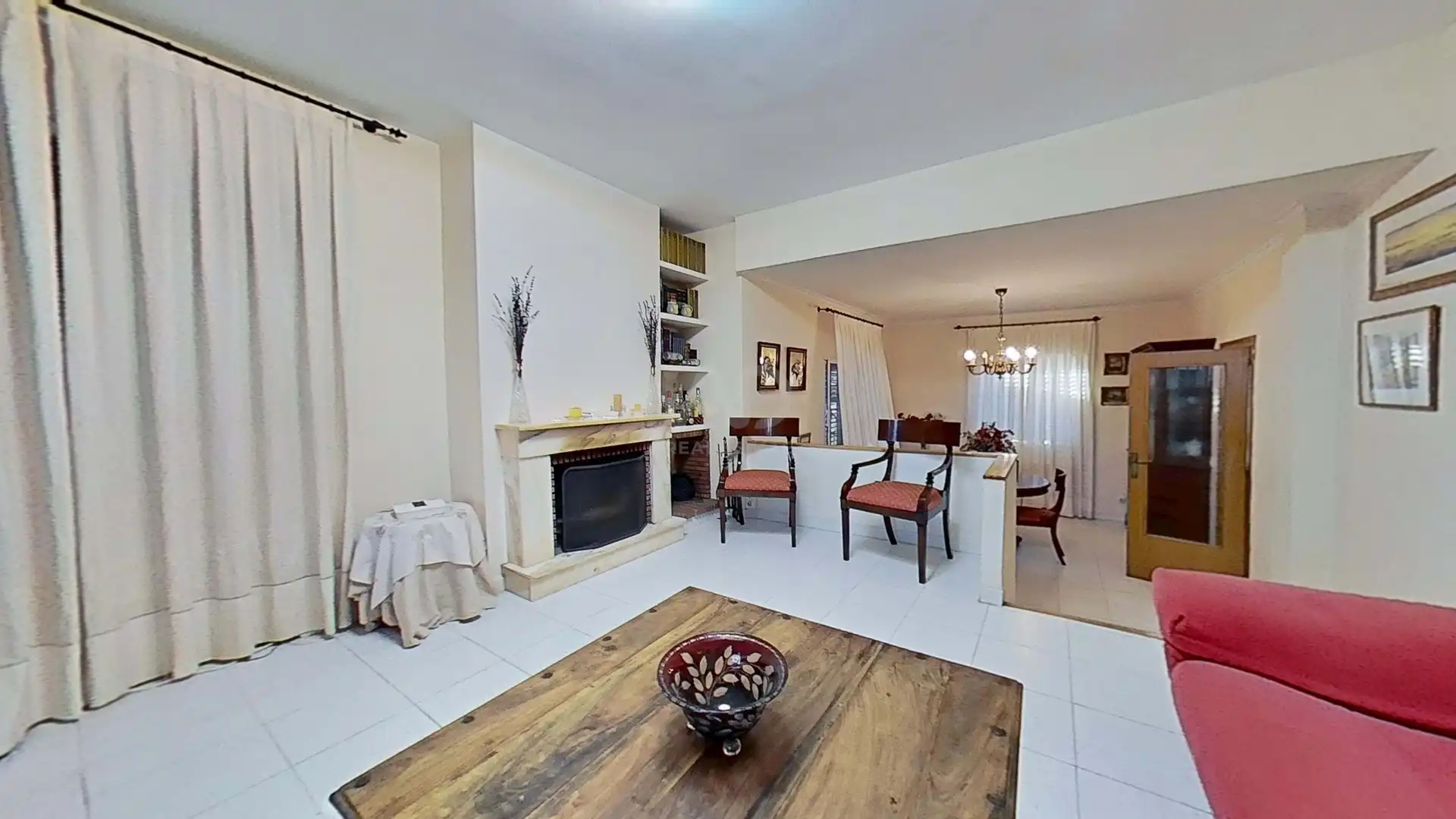 Sala de estar de Casa adosada en venta en Castellón de la Plana / Castelló de la Plana con Aire acondicionado, Calefacción y Terraza