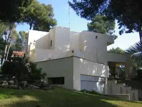 Außenansicht von Haus oder Chalet zur Miete in Castelldefels mit Klimaanlage, Privatgarten und Parkett