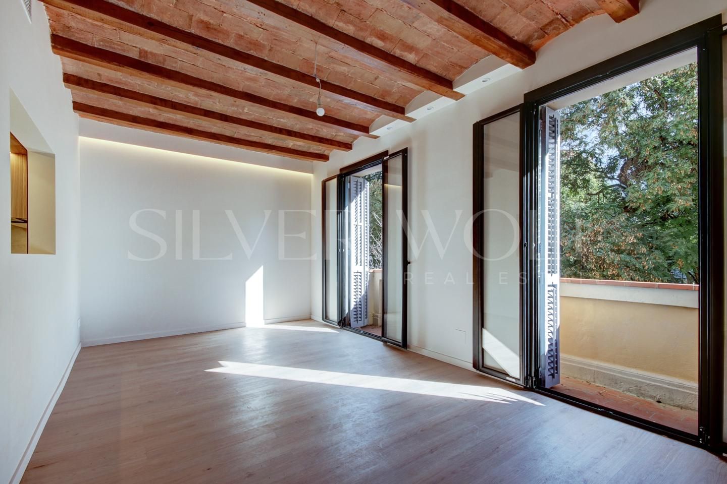 Sala d'estar de Pis en venda en  Barcelona Capital amb Aire condicionat, Calefacció i Terrassa