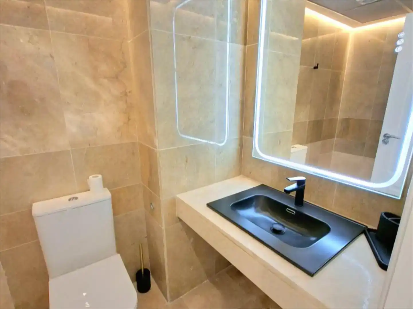 Bathroom of Flat for sale in Manilva  with Air Conditioner and Swimming Pool