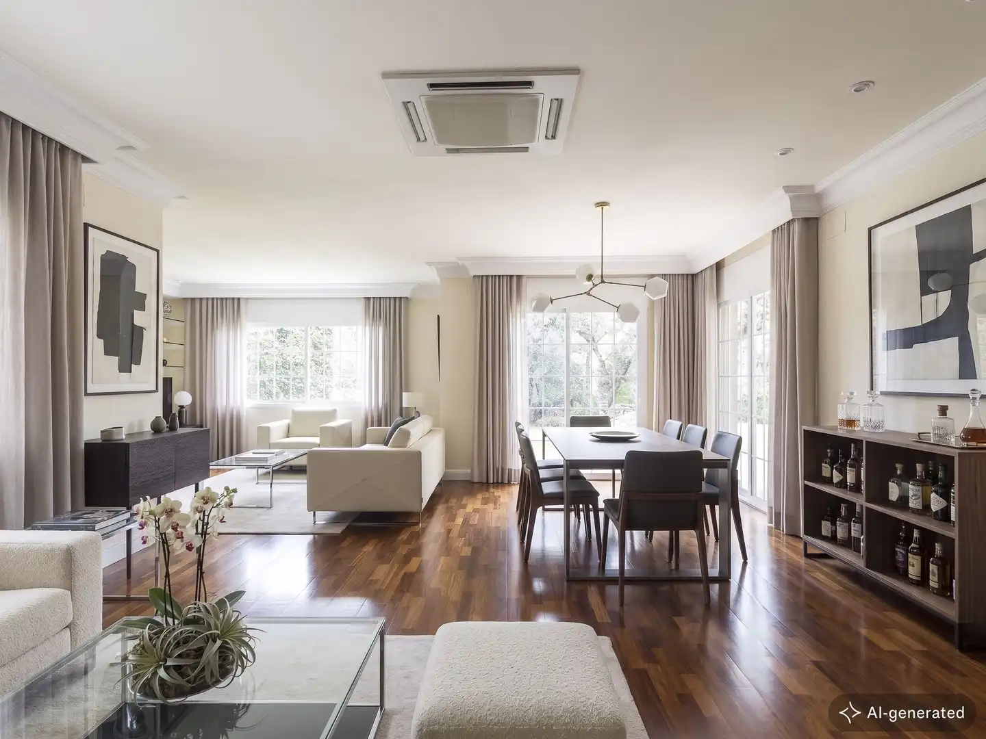 Sala d'estar de Casa o xalet en venda en Sant Just Desvern amb Aire condicionat, Calefacció i Jardí privat
