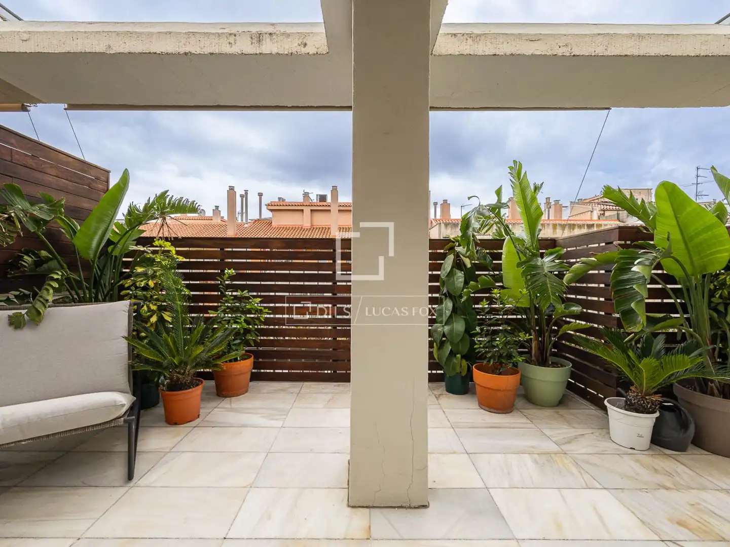 Terrasse von Dachboden zum Verkauf in Barcelona mit Klimaanlage, Terrasse und Balkon