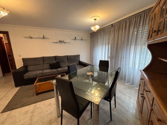 Living room of Flat for rent in Ferrol  with Heating, Terrace and Furnished