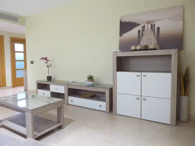 Wohnzimmer von Wohnungen zur Miete in Málaga mit Klimaanlage, Terrasse und Möbliert