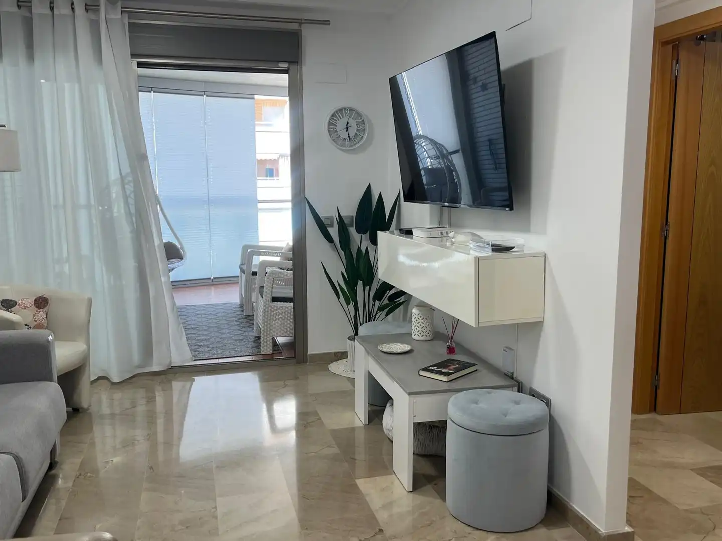 Wohnzimmer von Wohnungen zum Verkauf in Oropesa del Mar / Orpesa mit Klimaanlage, Terrasse und Abstellraum
