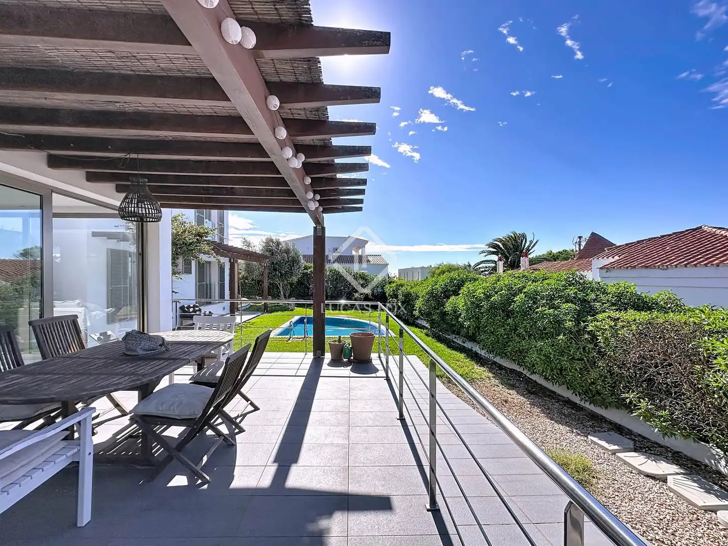 Vista exterior de Casa o xalet en venda en Maó - Mahón amb Aire condicionat, Calefacció i Jardí privat
