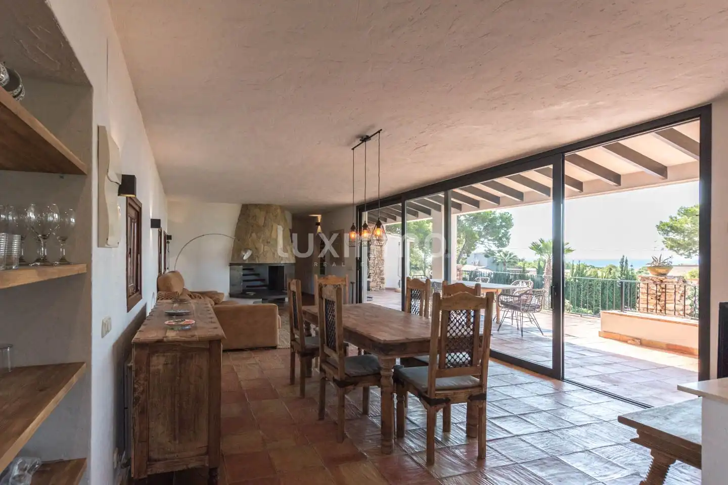 Comedor de Casa o chalet en venta en Calpe / Calp con Aire acondicionado, Calefacción y Jardín privado