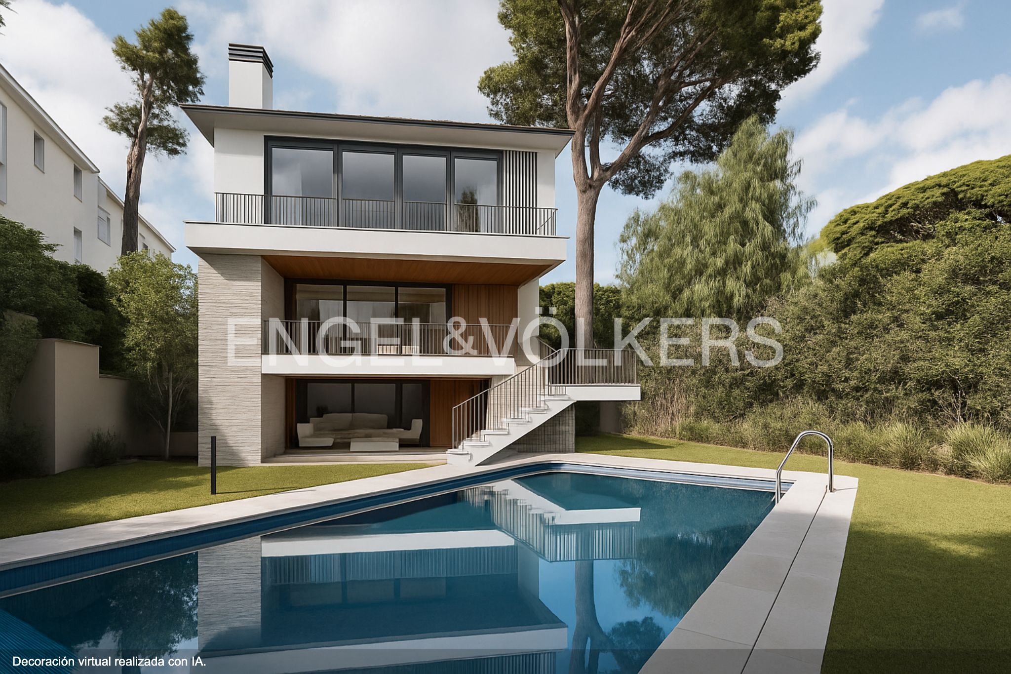 Vista exterior de Casa o xalet en venda en Castelldefels amb Aire condicionat, Calefacció i Jardí privat