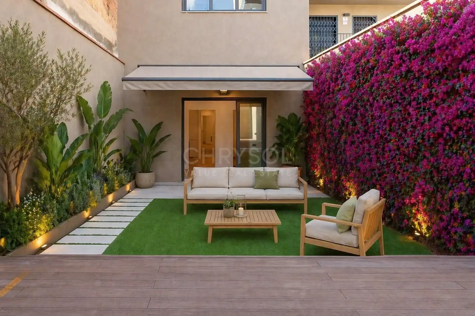 Terrasse von Erdgeschoss zum Verkauf in  Barcelona Capital mit Klimaanlage und Terrasse