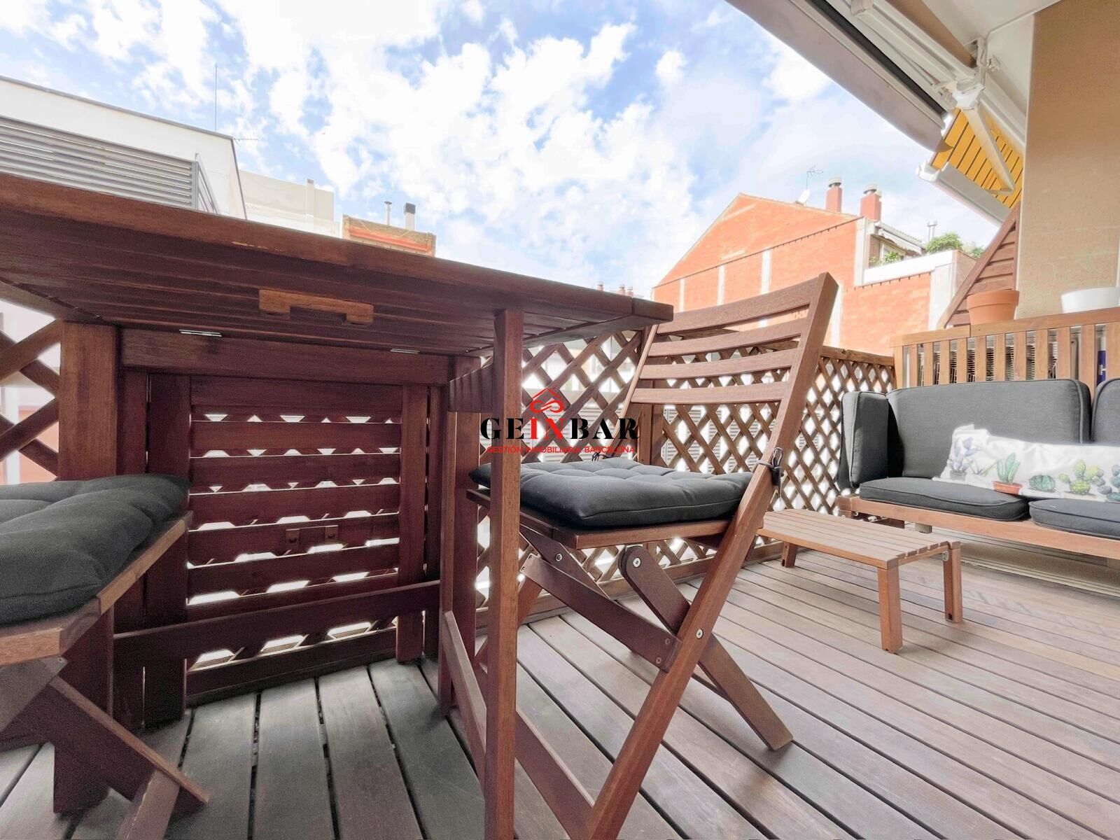 Terrace of Flat to rent in  Barcelona Capital  with Air Conditioner, Parquet flooring and Terrace