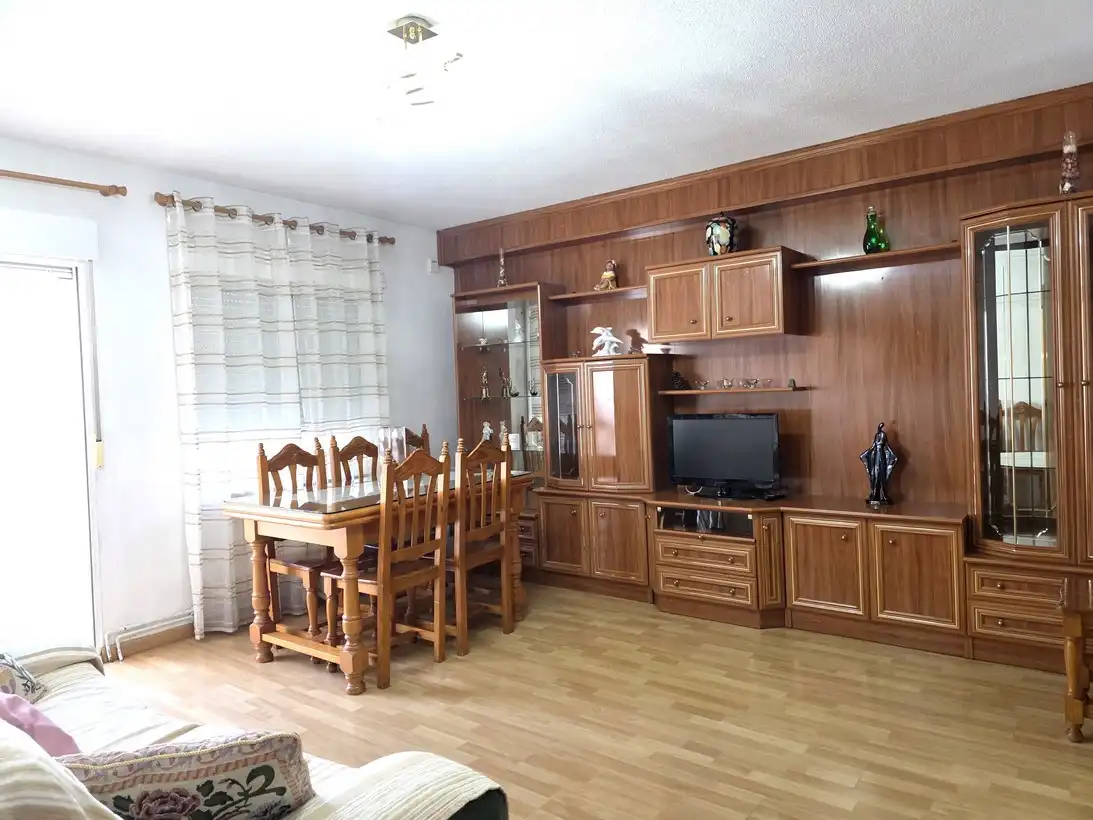 Living room of Flat for rent in Madrid  with Heating, Terrace and Furnished
