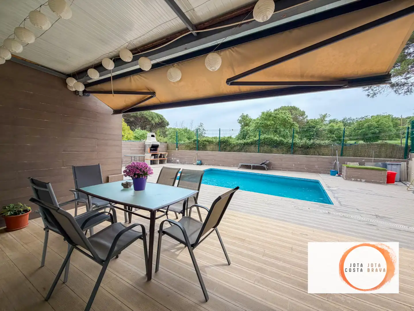Terraza de Casa adosada en venta en Caldes de Malavella con Aire acondicionado, Calefacción y Jardín privado