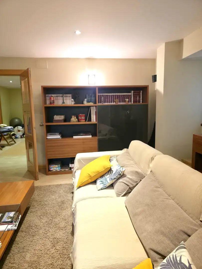 Sala d'estar de Casa o xalet en venda en Aguilar de Campoo amb Calefacció, Jardí privat i Moblat