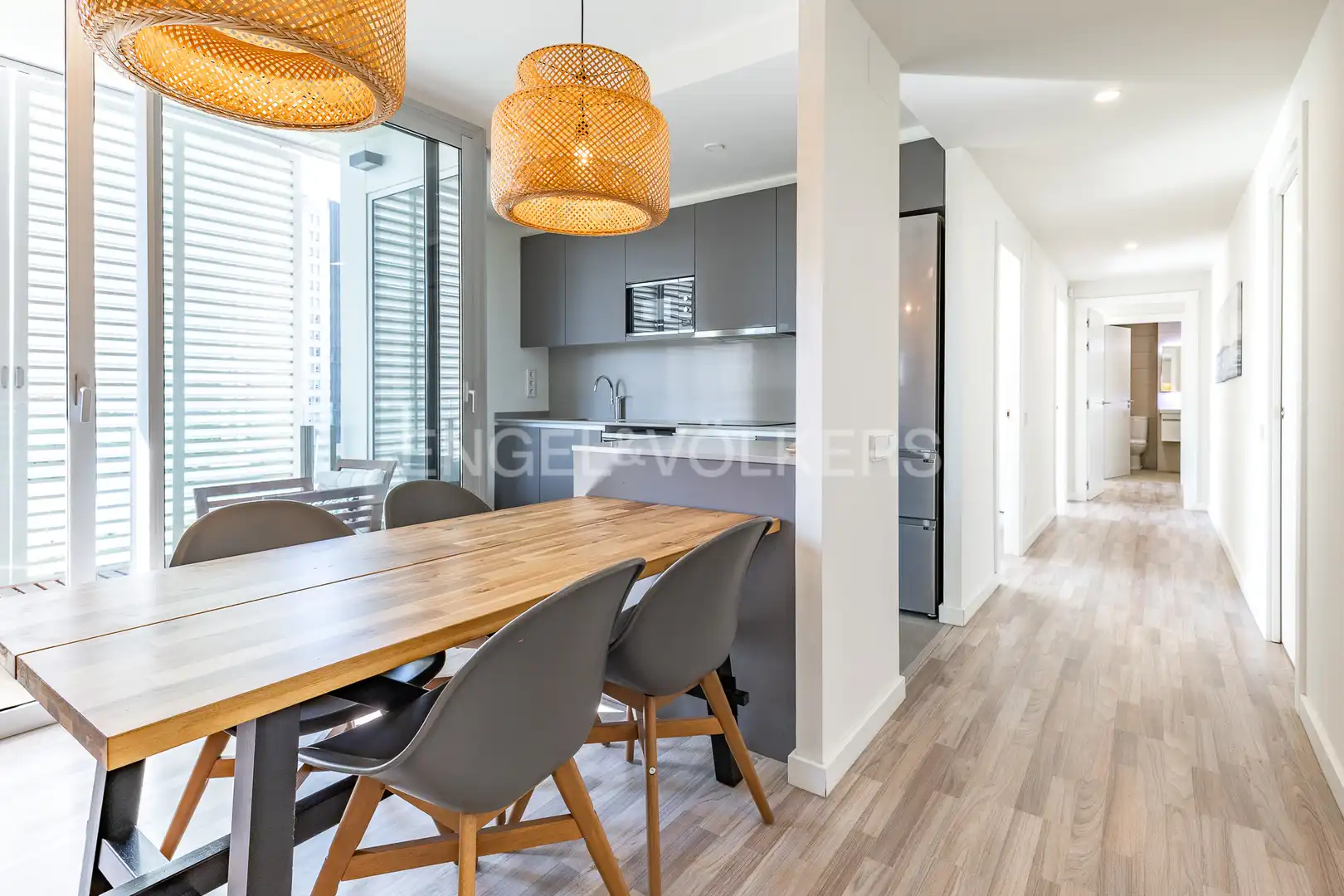 Dining room of Flat for sale in Sant Adrià de Besòs  with Air Conditioner, Heating and Parquet flooring