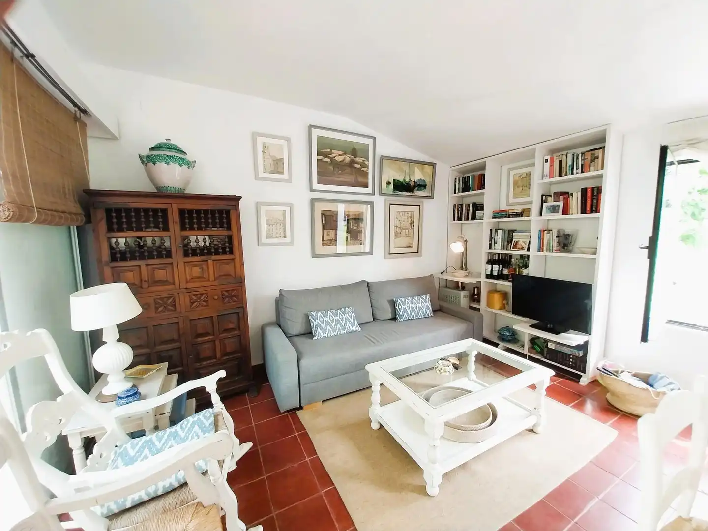 Sala d'estar de Casa o xalet de lloguer en Mijas amb Jardí privat, Terrassa i Moblat
