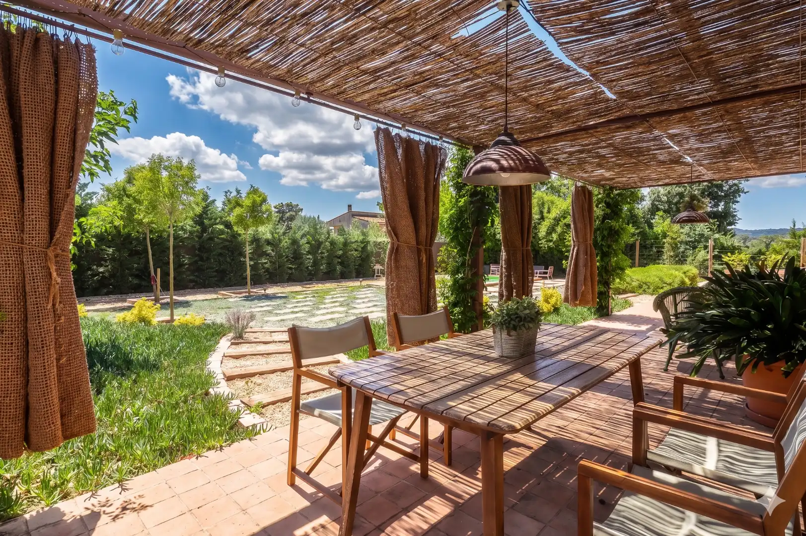 Terraza de Casa o chalet de alquiler en Ultramort con Aire acondicionado, Calefacción y Jardín privado