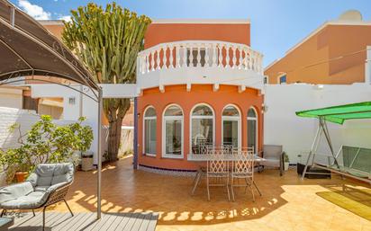 Terrace of Single-family semi-detached for sale in San Bartolomé de Tirajana  with Air Conditioner and Community pool