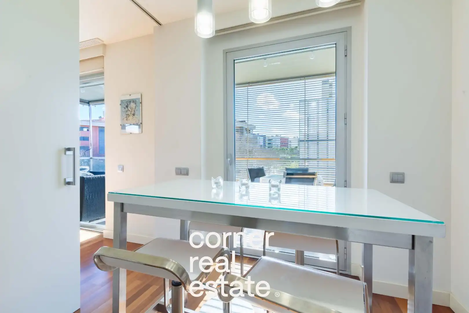 Dining room of Flat for sale in Sant Cugat del Vallès  with Air Conditioner, Heating and Parquet flooring