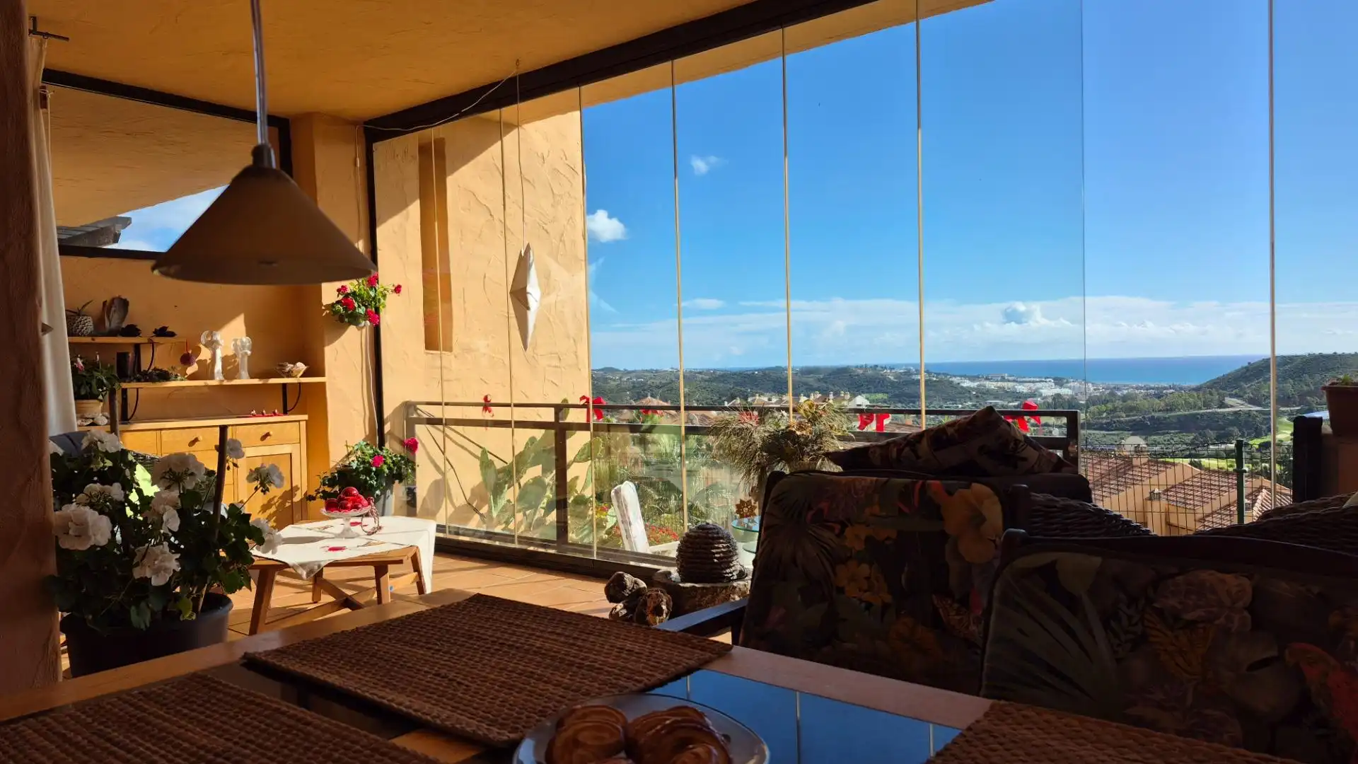 Terraza de Planta baja de alquiler en Mijas con Aire acondicionado, Jardín privado y Terraza