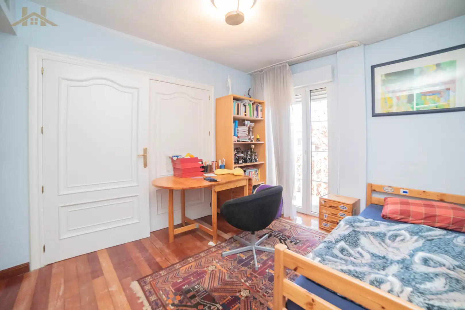 Dormitori de Casa adosada en venda en Tres Cantos amb Aire condicionat, Calefacció i Jardí privat