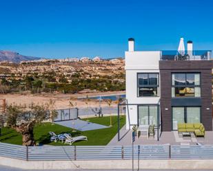 Vista exterior de Finca rústica en venda en Mutxamel amb Piscina