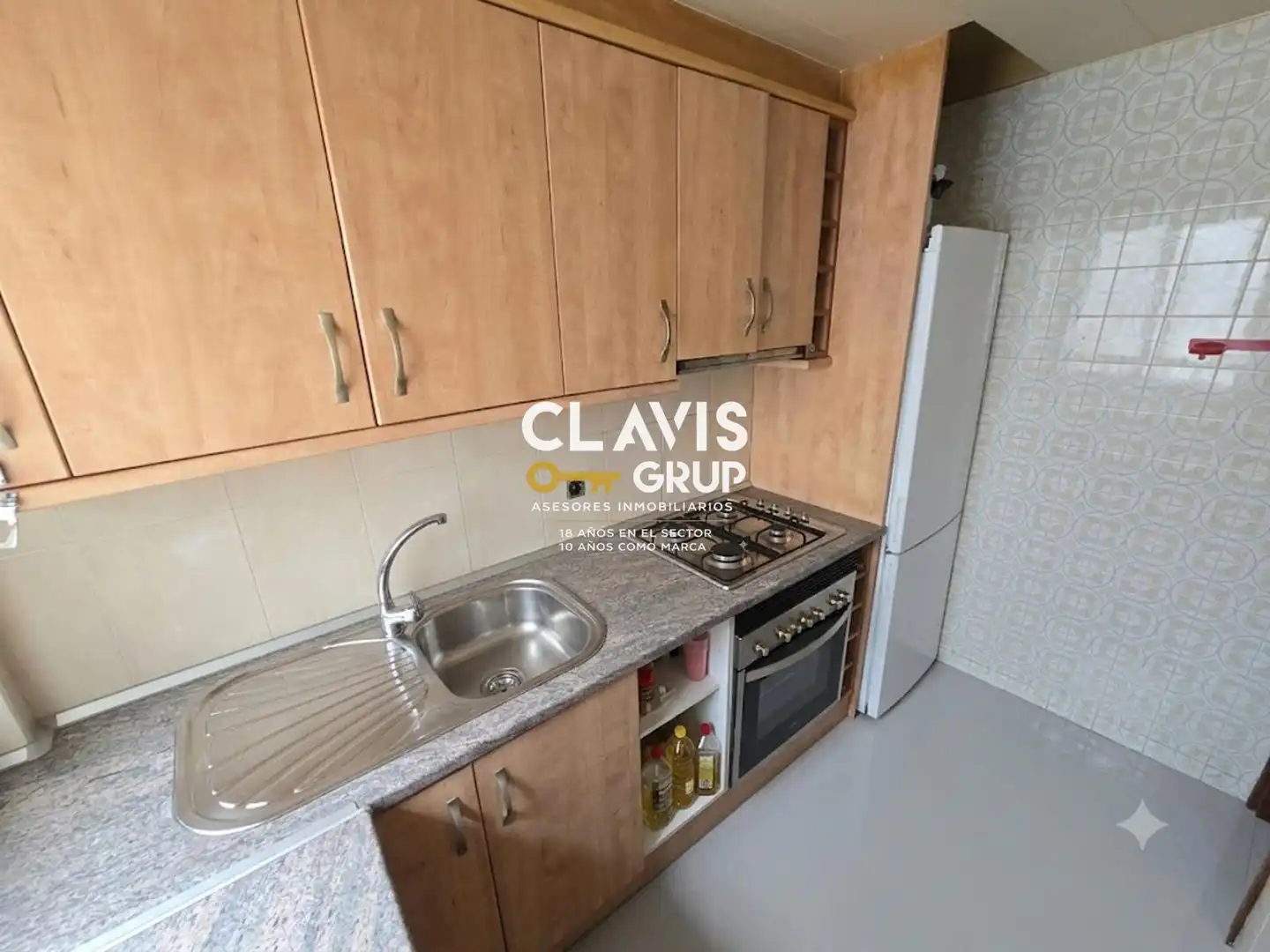 Kitchen of Flat for sale in Barcelona  with Heating, Terrace and Alarm