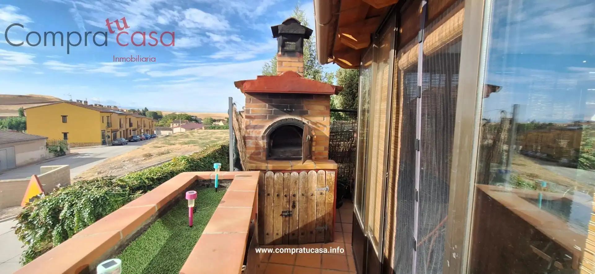Terraza de Casa adosada en venta en Los Huertos, Segovia