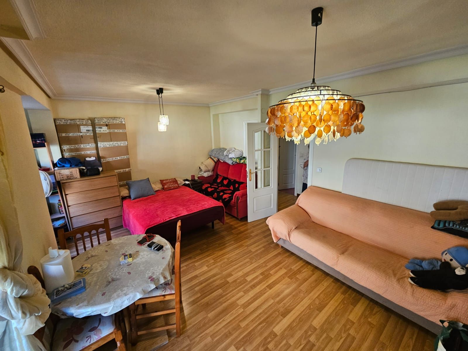 Living room of Flat for sale in  Madrid Capital  with Heating