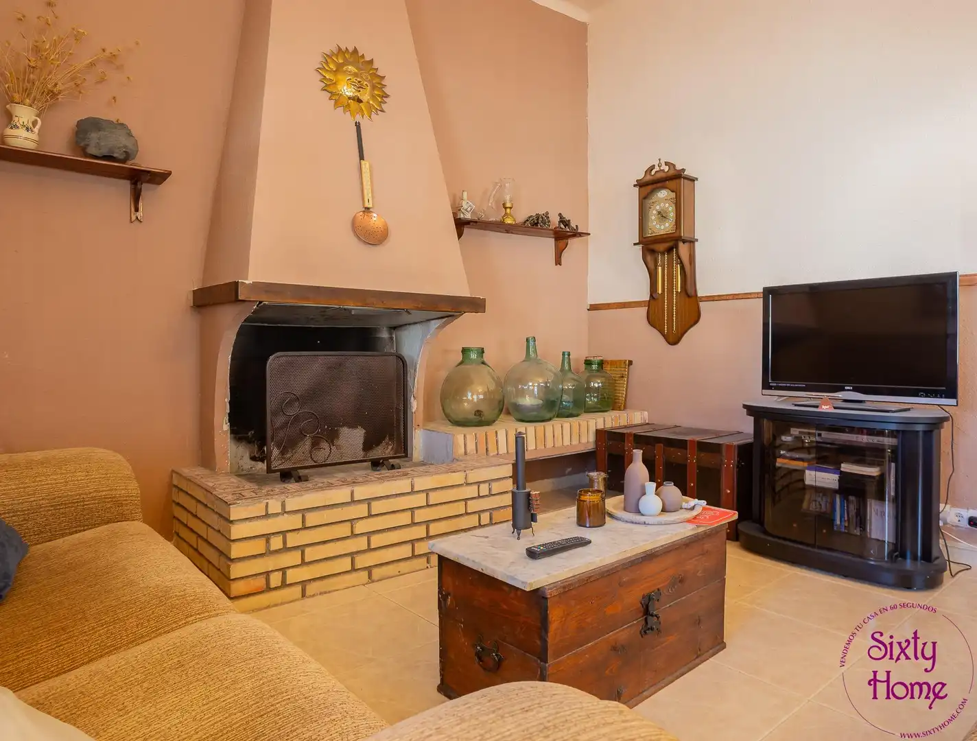 Sala de estar de Casa o chalet en venta en Belchite con Aire acondicionado, Calefacción y Terraza
