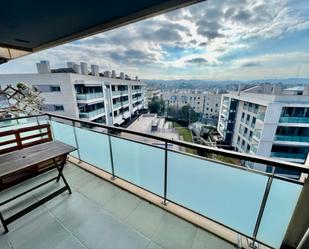 Balcony of Flat to rent in Sant Cugat del Vallès  with Heating, Parquet flooring and Terrace