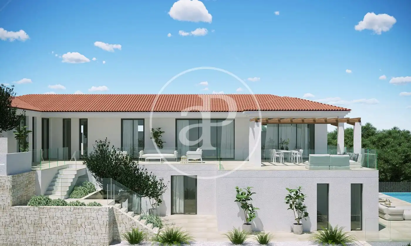 Exterior view of Houses for sale in Moraira  with Air Conditioner, Heating and Private garden