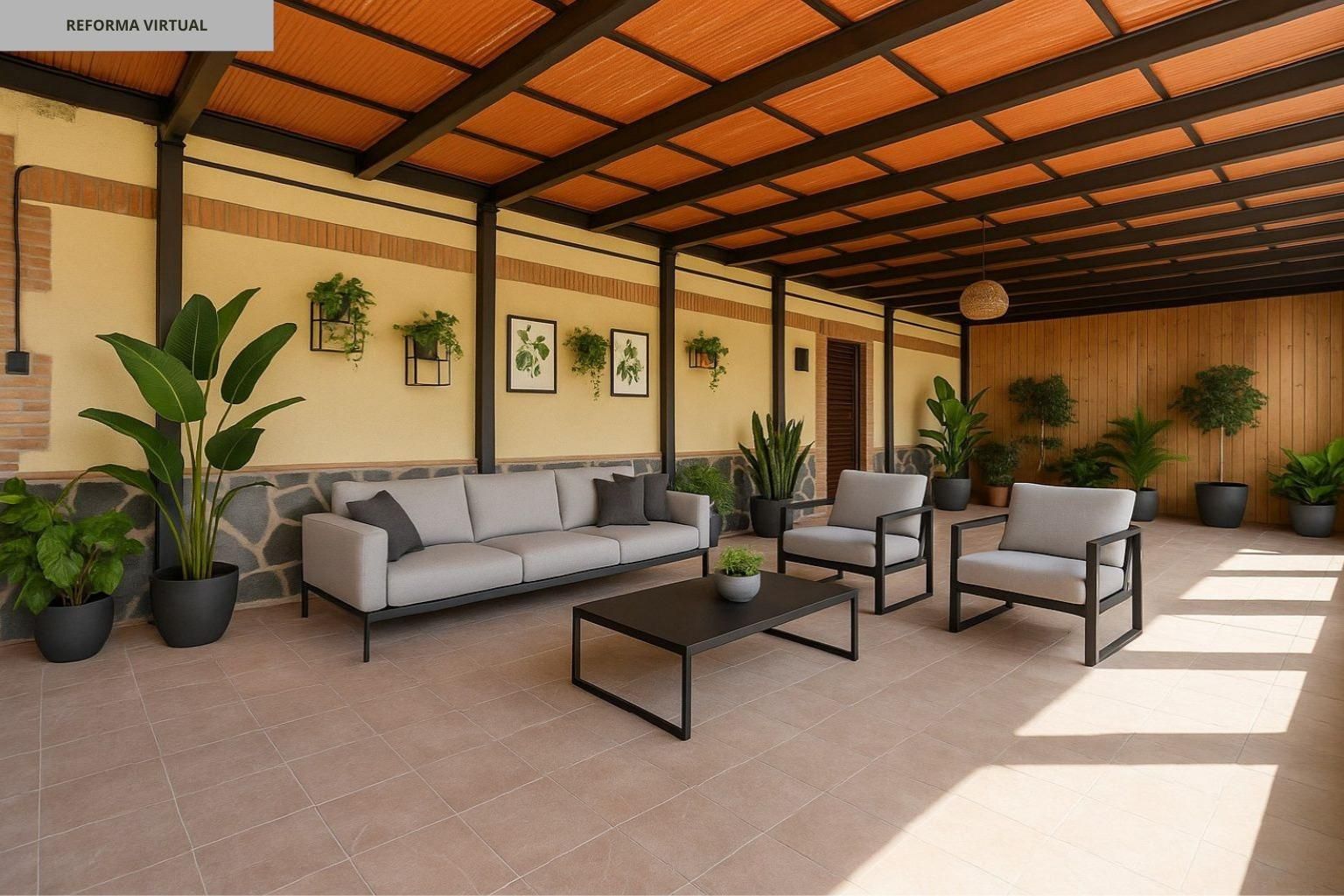 Terrace of House or chalet for sale in San Martín de Pusa  with Air Conditioner, Heating and Private garden