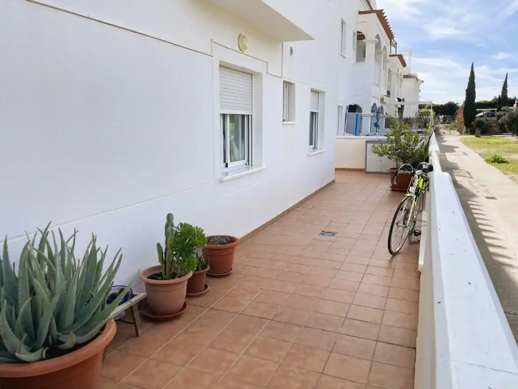 Außenansicht von Wohnungen zum Verkauf in Mojácar mit Terrasse und Schwimmbad