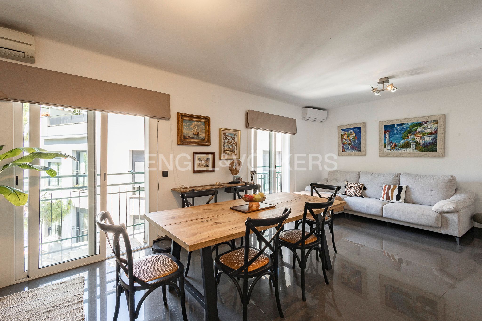Dining room of Apartment to rent in Sitges  with Air Conditioner, Heating and Furnished