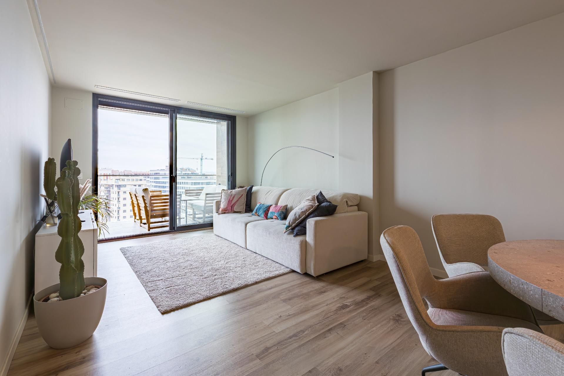 Sala d'estar de Pis en venda en  Murcia Capital amb Aire condicionat, Jardí privat i Terrassa