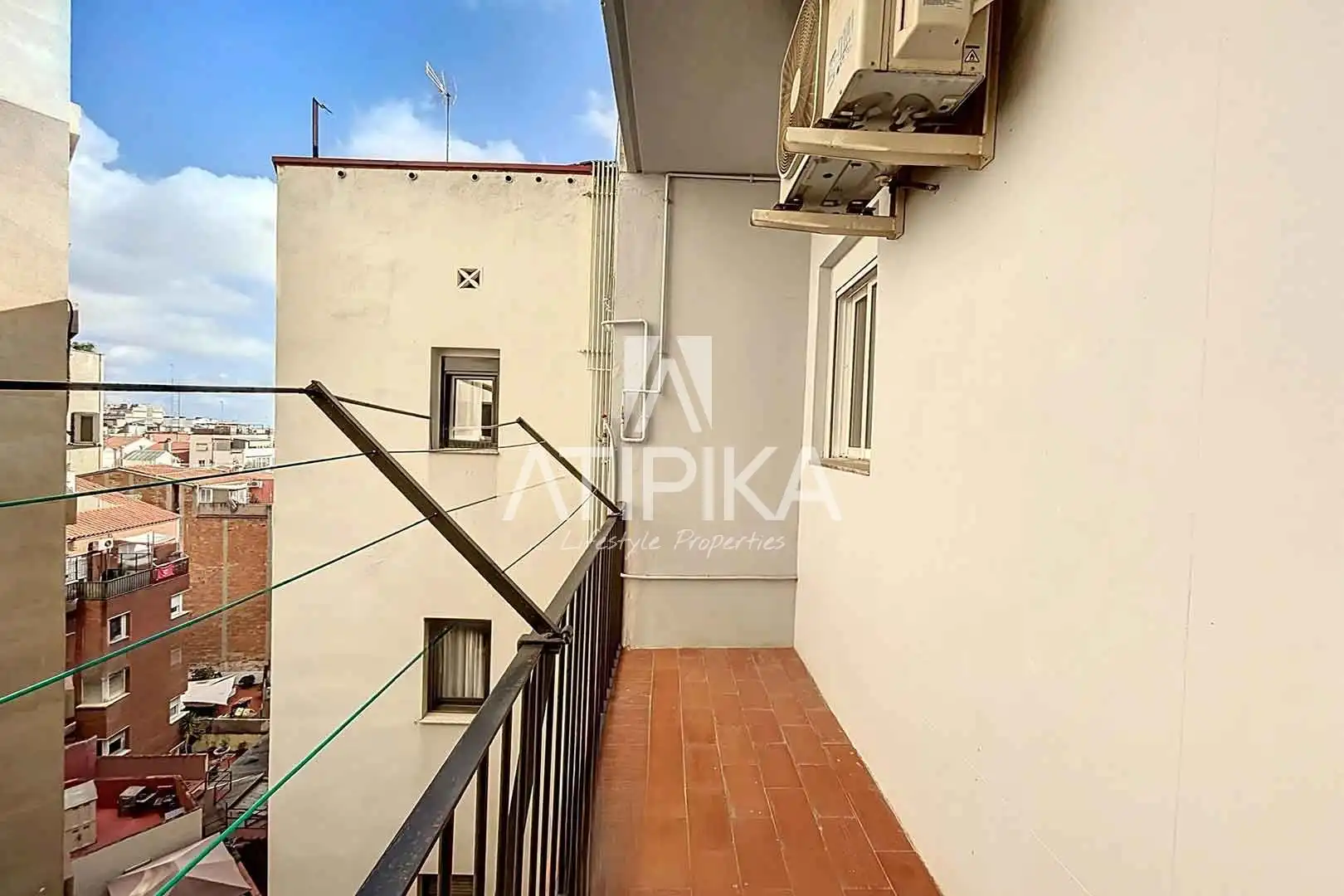 Terrasse von Wohnung zur Miete in Barcelona mit Klimaanlage, Parkett und Terrasse