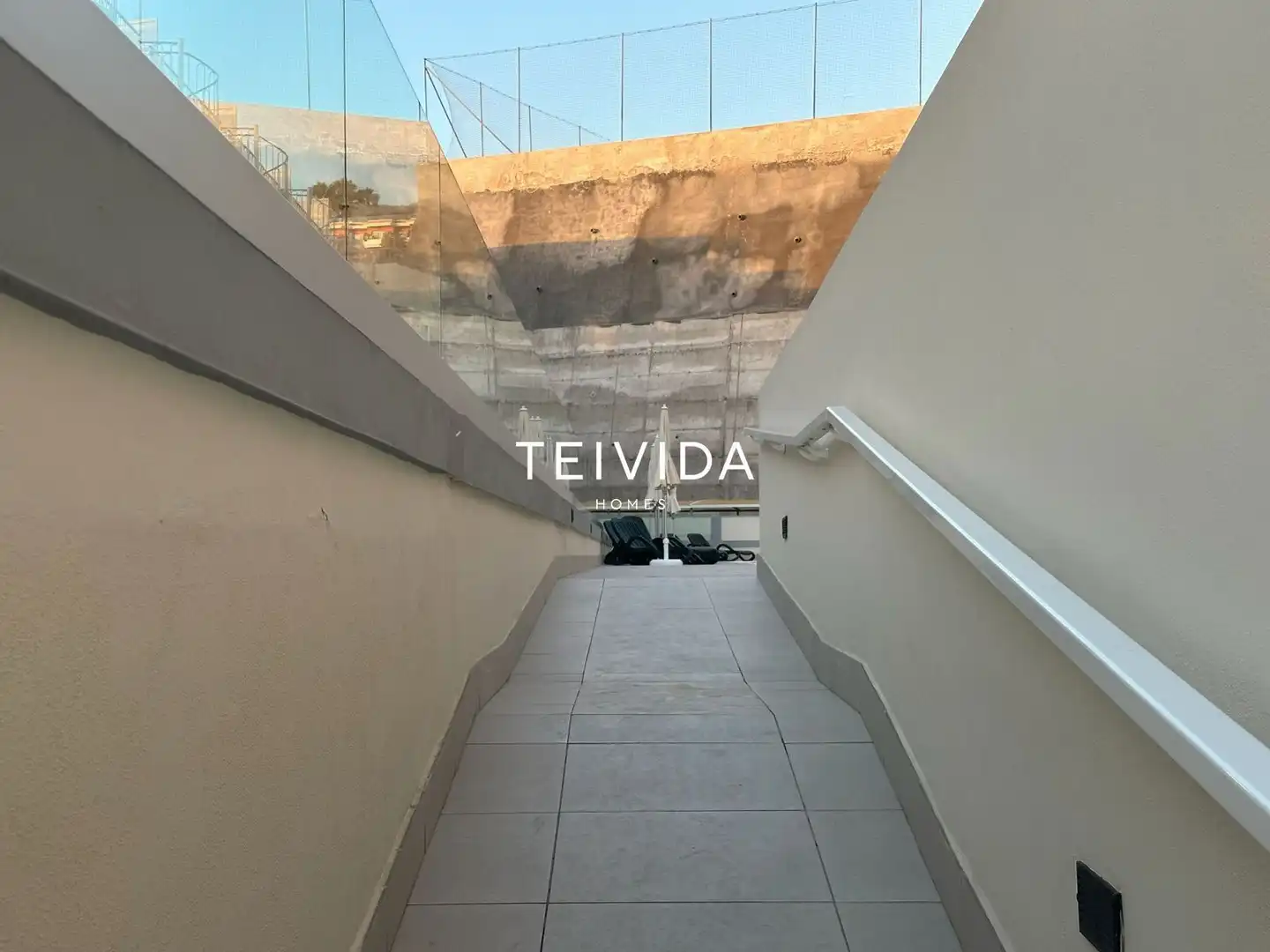 Terrace of Flat for rent in Santiago del Teide  with Air Conditioner, Terrace and Swimming Pool