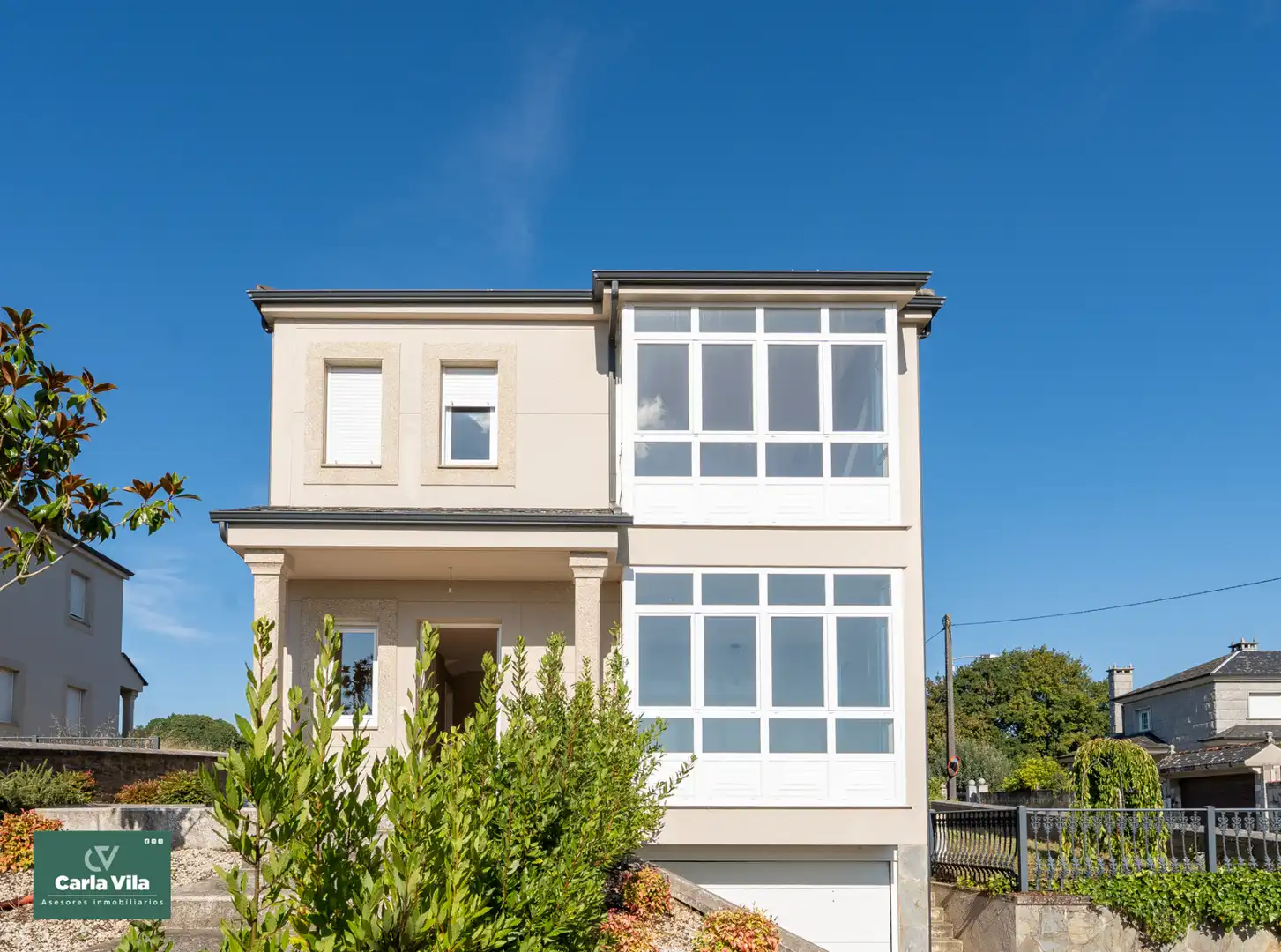 Exterior view of Houses for sale in Lugo  with Heating, Private garden and Parquet flooring