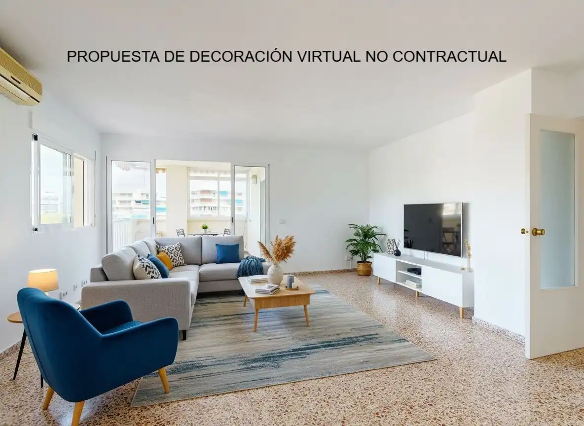 Sala d'estar de Pis en venda en Alicante / Alacant amb Aire condicionat, Calefacció i Terrassa