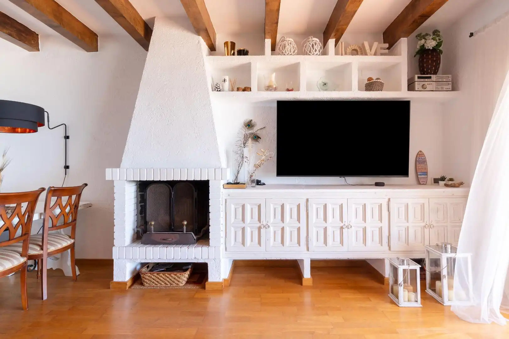 Sala d'estar de Casa o xalet en venda en El Vendrell amb Parquet, Terrassa i Balcó