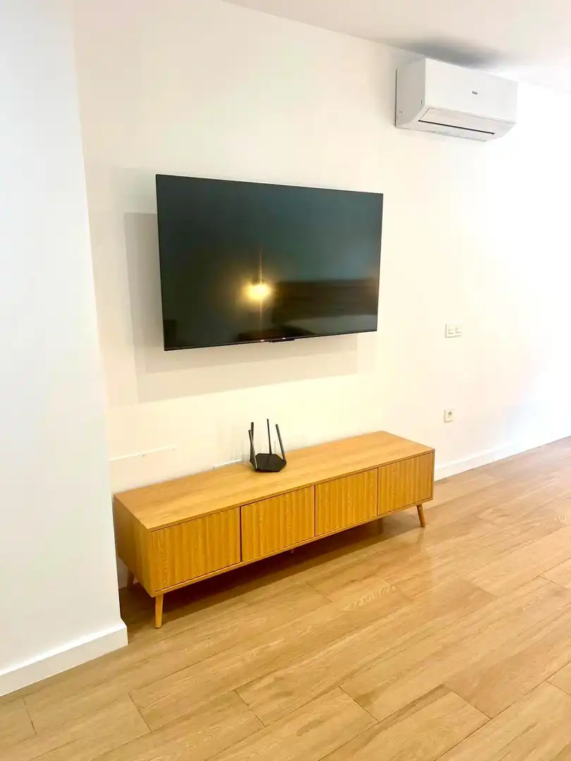 Sala d'estar de Estudi de lloguer en Málaga amb Aire condicionat, Calefacció i Parquet
