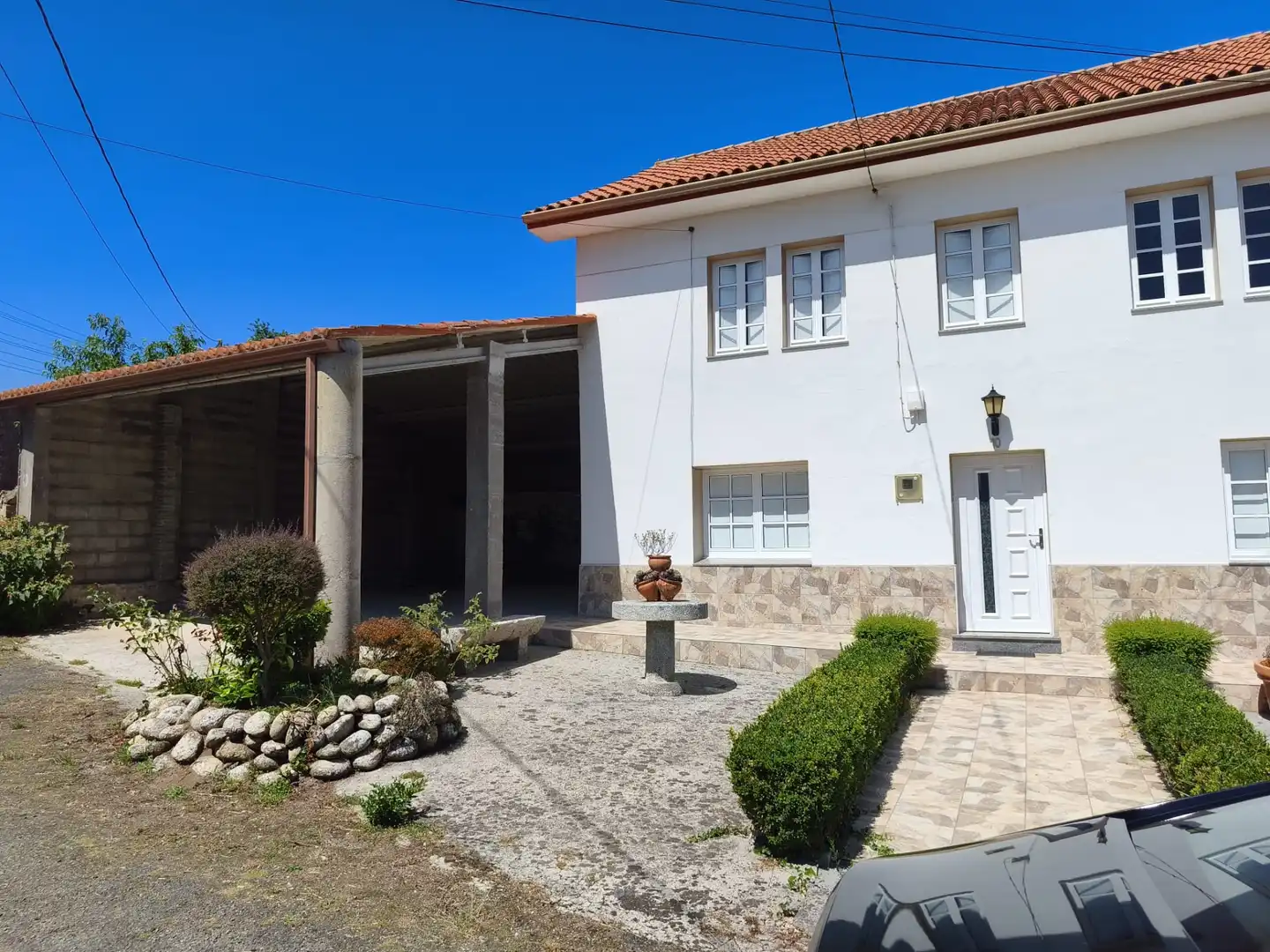 Vista exterior de Casa o chalet en venta en Ponteceso con Calefacción, Jardín privado y Terraza