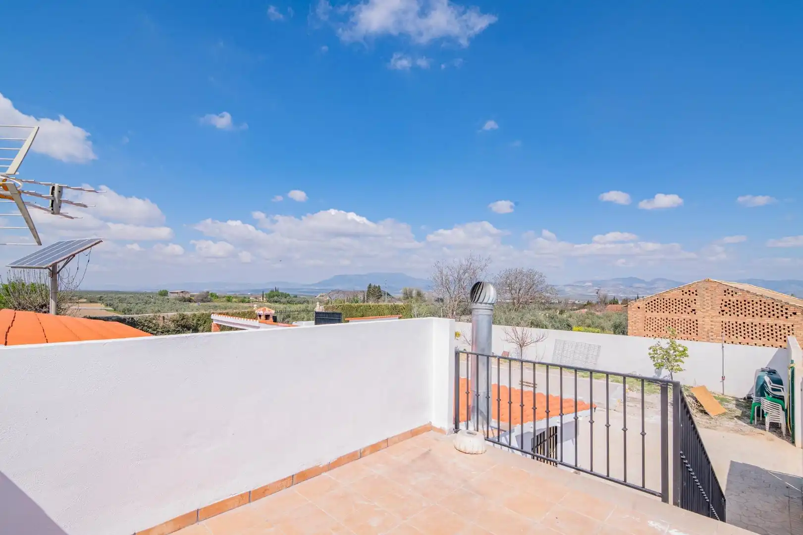 Terraza de Finca rústica de alquiler en Chauchina con Aire acondicionado, Terraza y Trastero