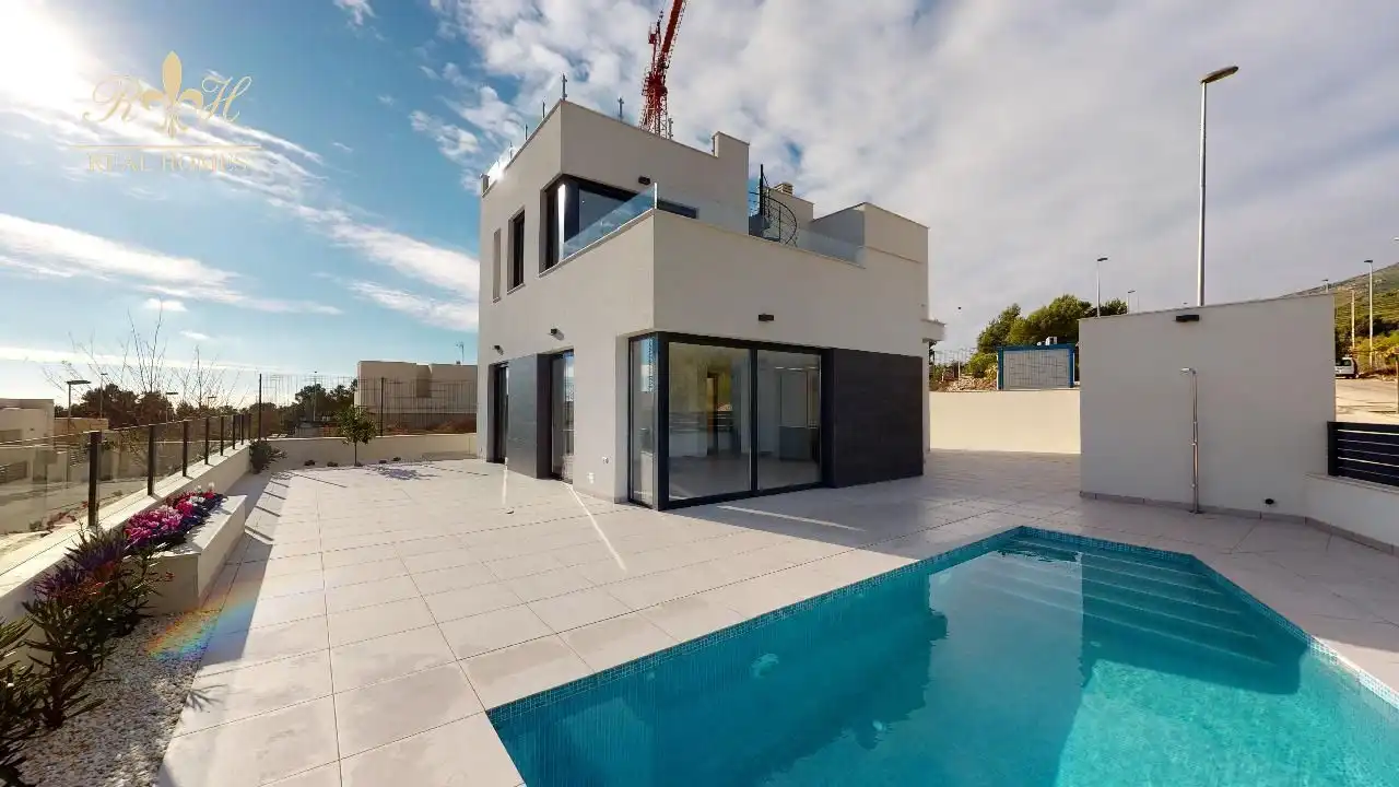 Piscina de Casa o chalet en venta en Polop con Aire acondicionado, Calefacción y Trastero