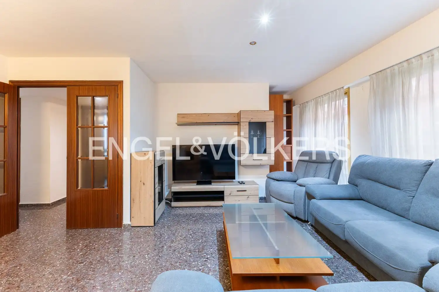 Sala d'estar de Pis de lloguer en  Valencia Capital amb Aire condicionat, Calefacció i Terrassa