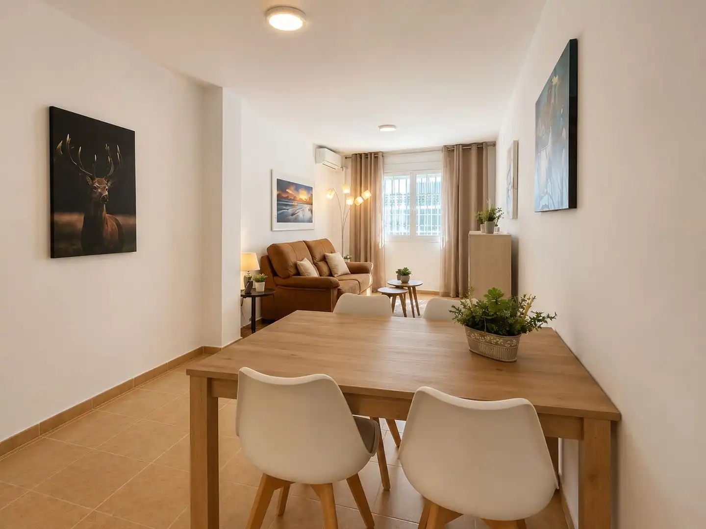 Sala d'estar de Apartament en venda en Altea amb Aire condicionat, Terrassa i Moblat