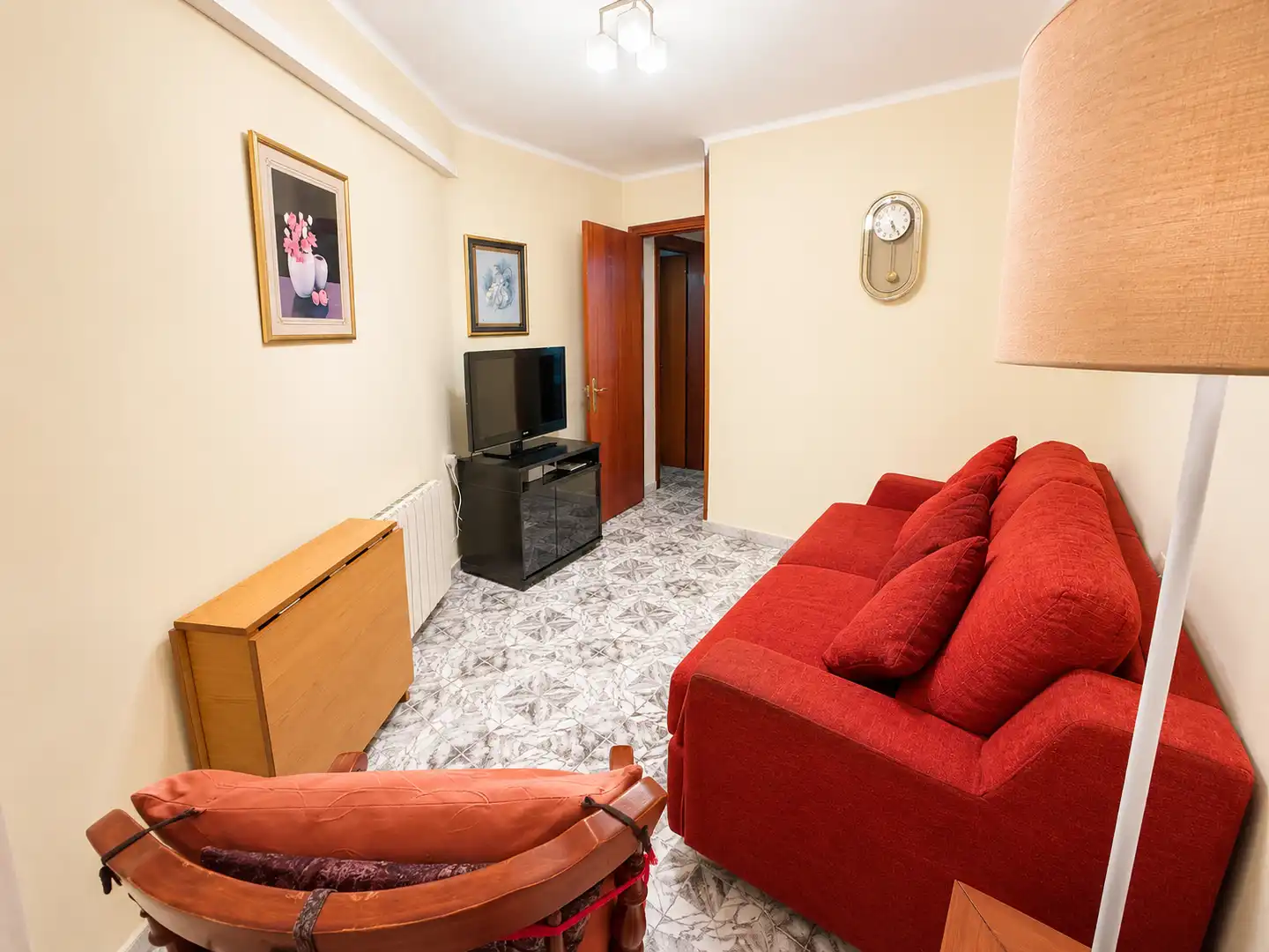 Sala de estar de Piso en venta en Santa Coloma de Gramenet con Aire acondicionado, Calefacción y Balcón