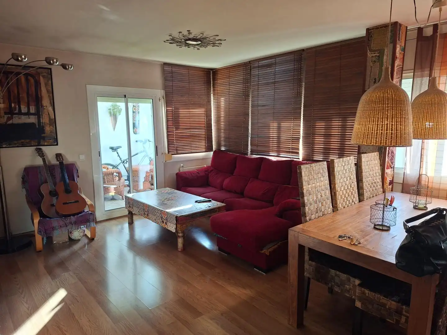 Sala d'estar de Pis en venda en Vilafranca del Penedès amb Calefacció, Parquet i Terrassa