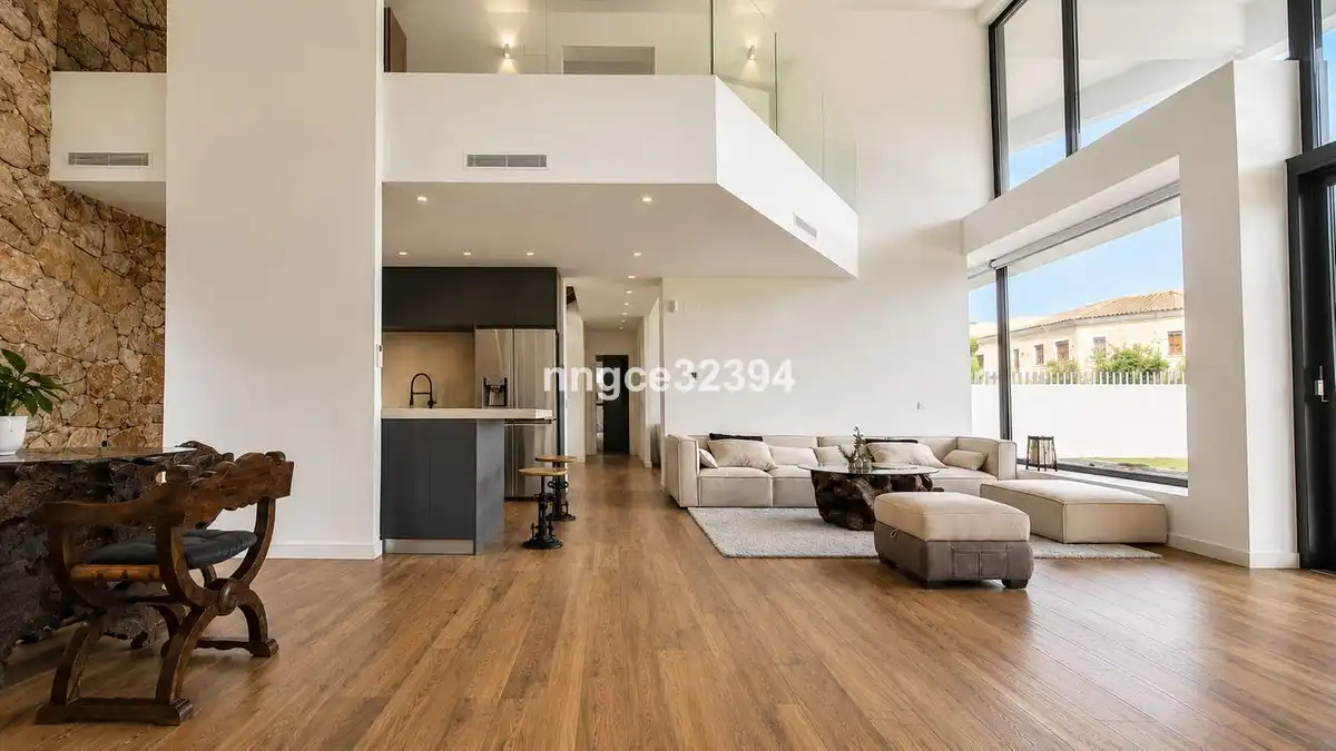 Living room of Houses for sale in Estepona  with Air Conditioner, Private garden and Terrace