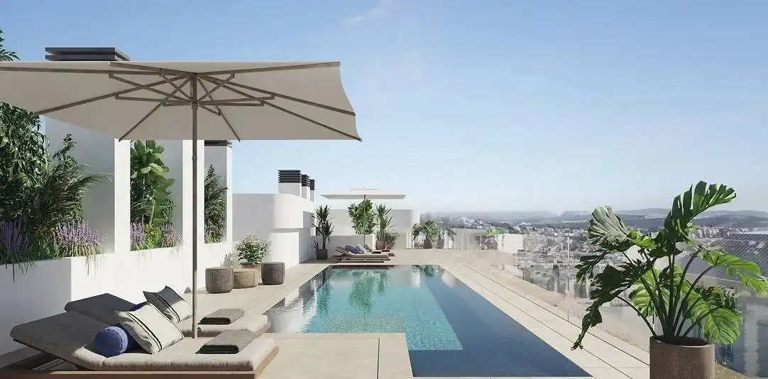 Terrace of Apartments for sale in Estepona  with Air Conditioner, Heating and Terrace
